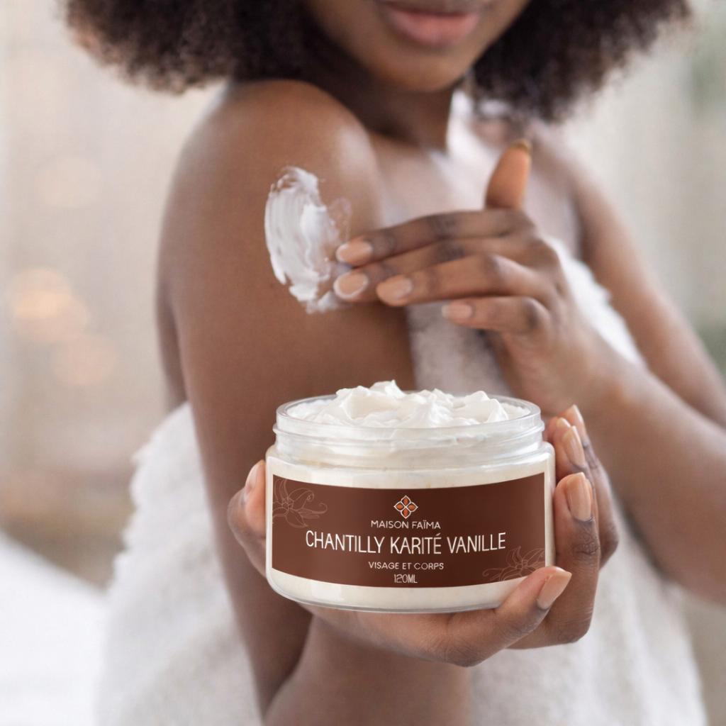 Chantilly de Karité Vanille 120 ml – Soin Hydratant Gourmand à l’Huile d’Amande Douce