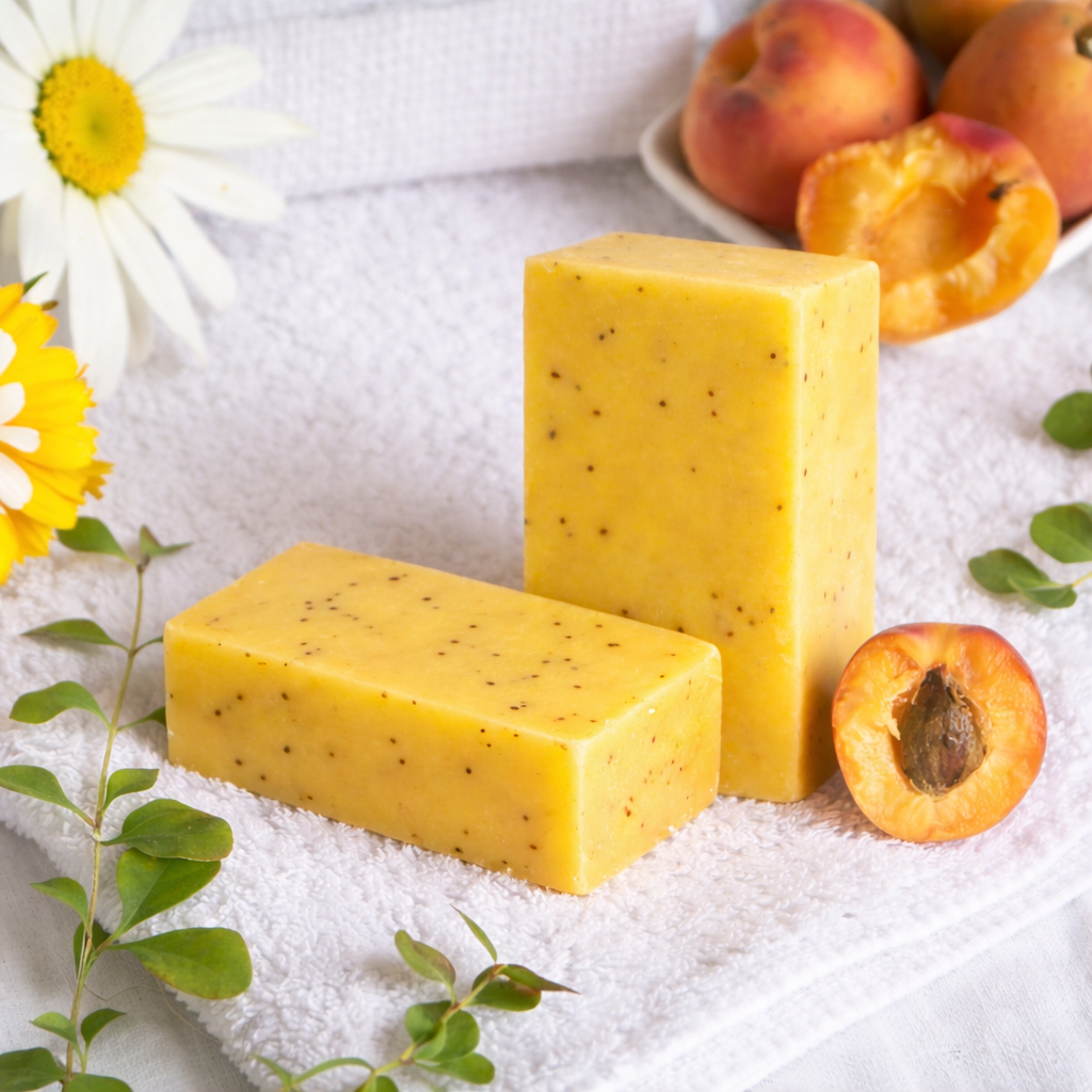 Savon Abricot 240 g – Savon Nettoyant Naturel Purifiant et Rafraîchissant pour le Corps
