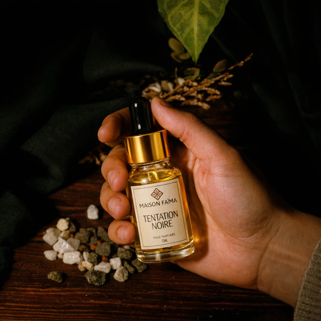 Tentation Noire - Huile Parfumée Audacieuse