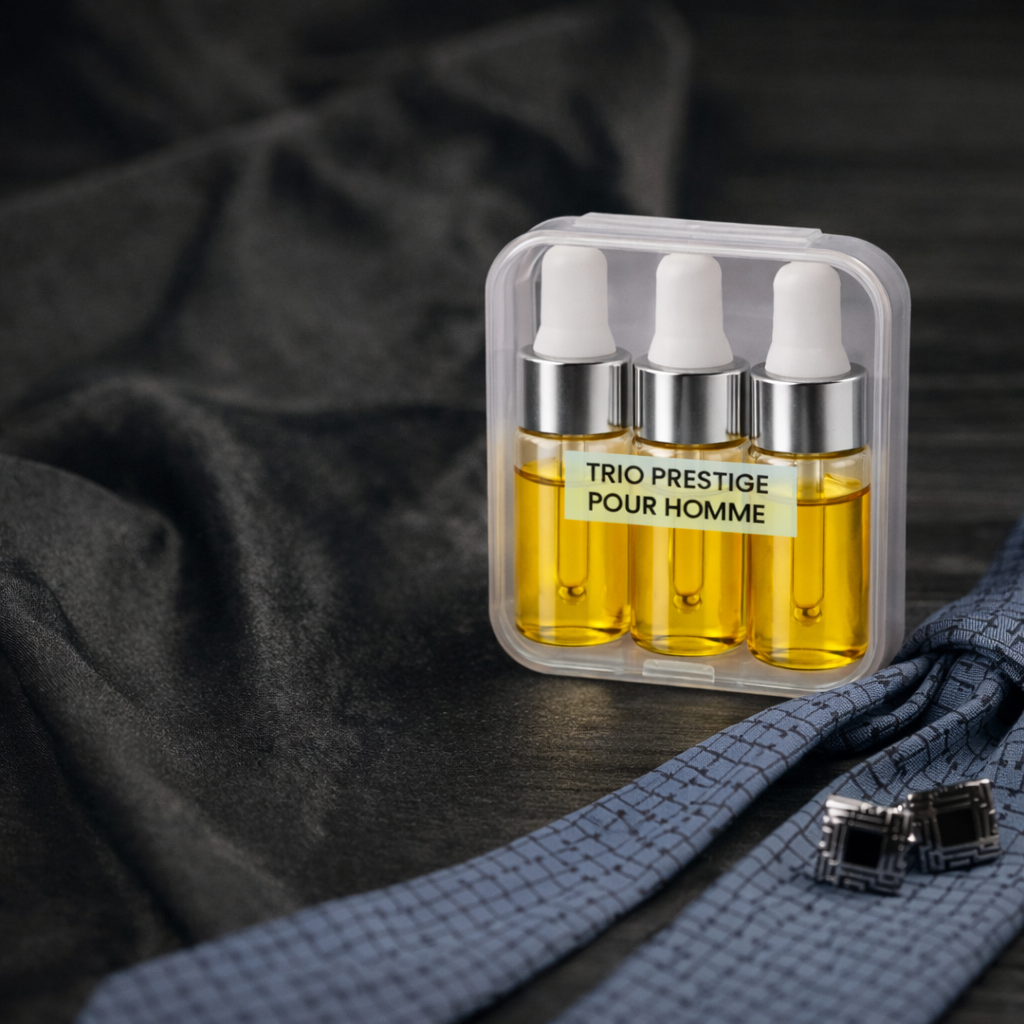 Pack d'huiles parfumées Trio  Prestige Pour Homme 3 x 3 ml ( Sélection Premium )