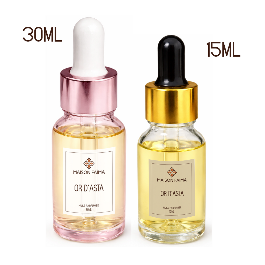 Or d’Asta une huile parfumée précieuse née d’un amour éternel.