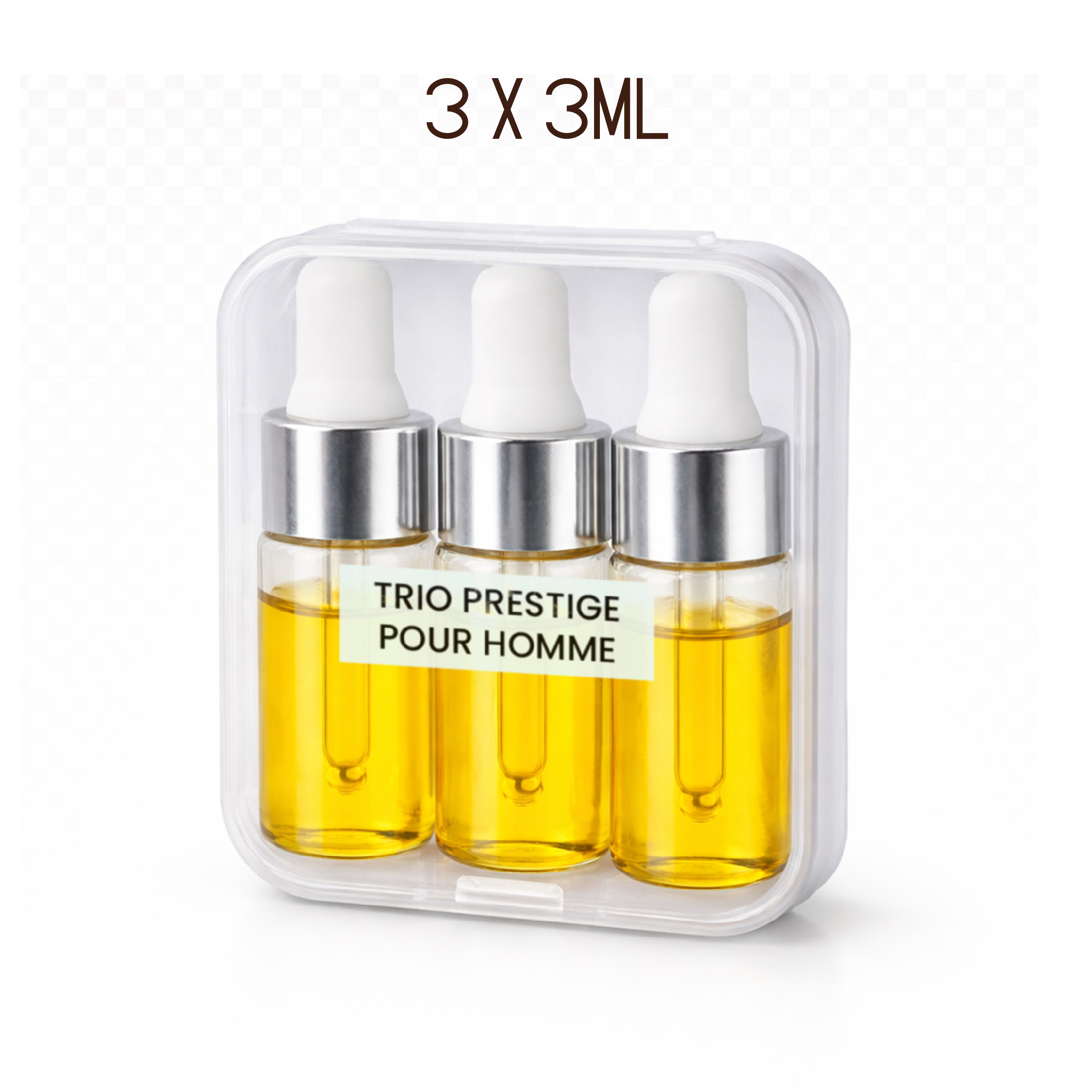 Pack d'huiles parfumées Trio  Prestige Pour Homme 3 x 3 ml ( Sélection Premium )