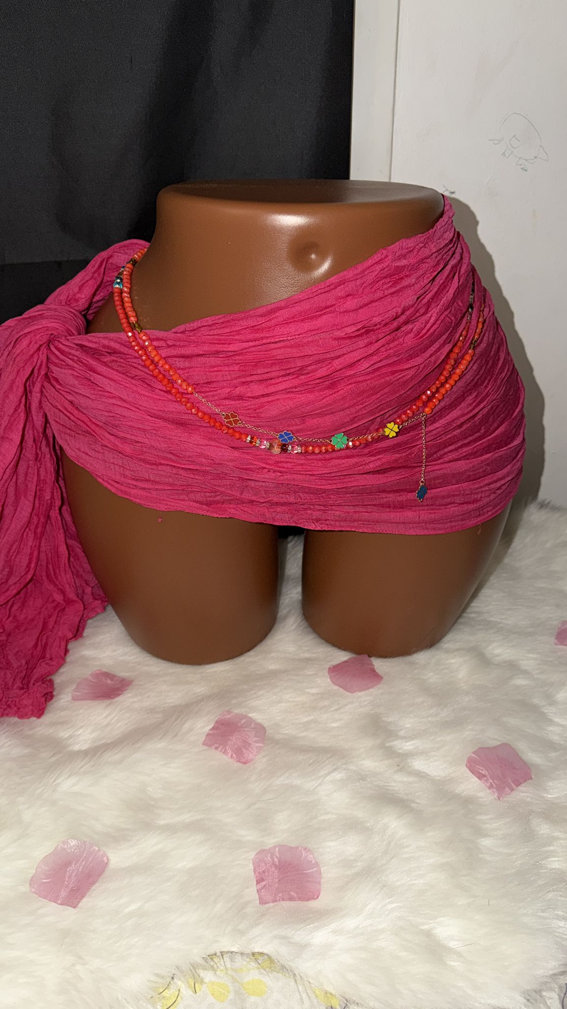 Le Baya Sucette-Chaîne de Taille à Trois Rangées Féminines