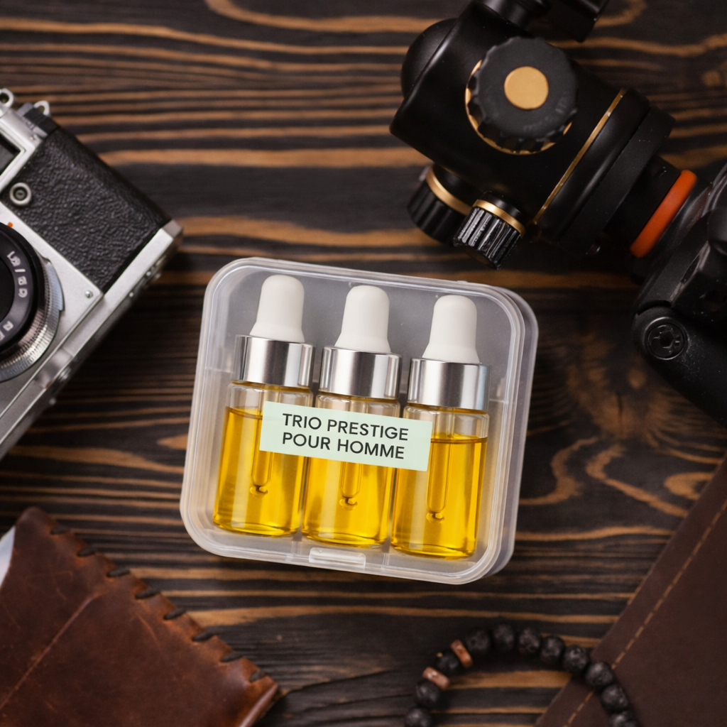 Pack d'huiles parfumées Trio  Prestige Pour Homme 3 x 3 ml ( Sélection Premium )